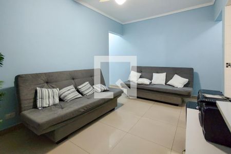 Sala de apartamento para alugar com 1 quarto, 72m² em Tupi, Praia Grande