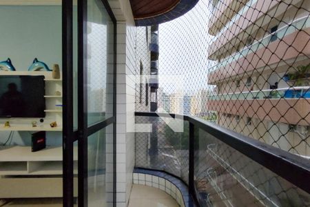 Varanda da Sala de apartamento para alugar com 1 quarto, 72m² em Tupi, Praia Grande