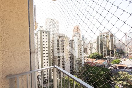 Sala varanda  de apartamento para alugar com 1 quarto, 50m² em Vila Olímpia, São Paulo