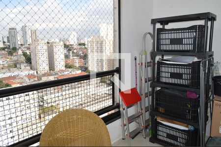 Varanda da Sala de kitnet/studio à venda com 1 quarto, 36m² em Cambuci, São Paulo