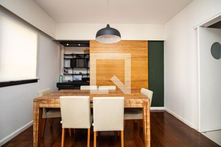 Sala, mesa de jantar e home office  de apartamento à venda com 4 quartos, 127m² em Indianópolis, São Paulo