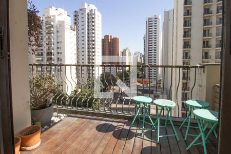 Sala, terraço  de apartamento à venda com 4 quartos, 127m² em Indianópolis, São Paulo