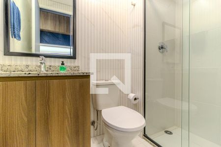 Banheiro de kitnet/studio à venda com 1 quarto, 22m² em Santa Ifigênia, São Paulo