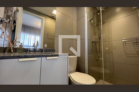 Studio para alugar com 23m², 1 quarto e sem vaga Studio para alugar com 23m², 1 quarto e sem vagaBanheiro da Suíte
