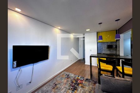 Sala de apartamento para alugar com 1 quarto, 35m² em Santo Amaro, São Paulo