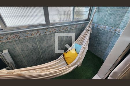 Varanda da Sala de apartamento para alugar com 1 quarto, 42m² em José Menino, Santos