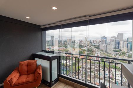 Studio à venda com 32m², 1 quarto e sem vagaVaranda