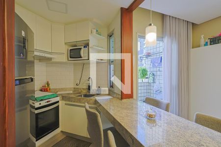 Sala/Cozinha de apartamento à venda com 1 quarto, 55m² em Lourdes, Belo Horizonte