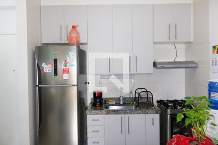Cozinha de apartamento à venda com 1 quarto, 39m² em Nova Gerti, São Caetano do Sul