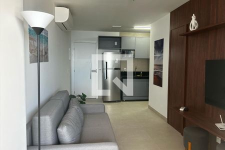 Sala de apartamento para alugar com 1 quarto, 44m² em Ondina, Salvador