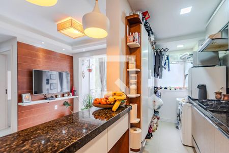 Cozinha e Área de Serviço de apartamento à venda com 2 quartos, 57m² em Camaquã, Porto Alegre