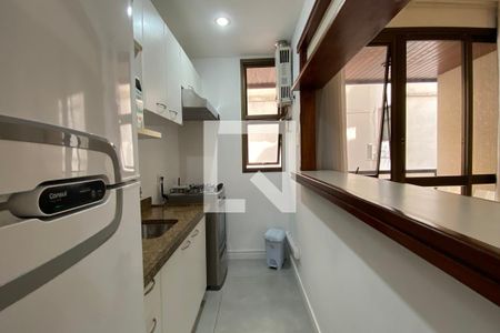 Sala/Cozinha de apartamento à venda com 1 quarto, 52m² em Leblon, Rio de Janeiro