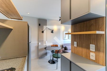 Sala/Cozinha de apartamento à venda com 1 quarto, 25m² em Vila Buarque, São Paulo