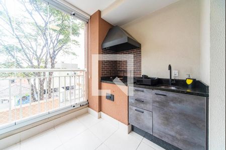 Varanda Gourmet de apartamento à venda com 2 quartos, 60m² em Vila Alzira, Santo André