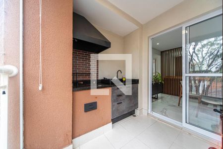 Varanda Gourmet de apartamento à venda com 2 quartos, 60m² em Vila Alzira, Santo André