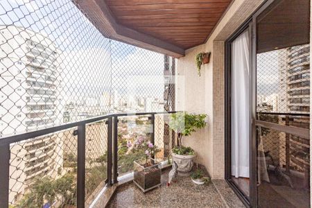 Varanda da Sala de apartamento à venda com 4 quartos, 205m² em Jardim da Saúde, São Paulo