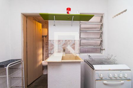 Cozinha de kitnet/studio para alugar com 1 quarto, 20m² em Liberdade, São Paulo