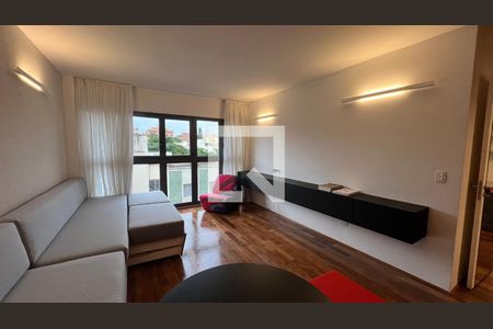 Sala  de apartamento para alugar com 1 quarto, 64m² em Vila Madalena, São Paulo