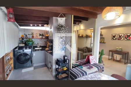 Churrasqueira / Área de Serviço de apartamento para alugar com 3 quartos, 120m² em Jardim Bonfiglioli, Jundiaí