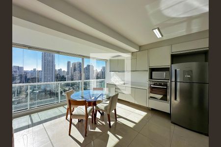 Sala de apartamento para alugar com 1 quarto, 97m² em Brooklin Paulista, São Paulo