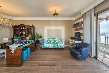 Sala de apartamento para alugar com 5 quartos, 220m² em Vila Luis Antonio, Guarujá