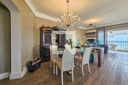 Sala de apartamento para alugar com 5 quartos, 220m² em Vila Luis Antonio, Guarujá