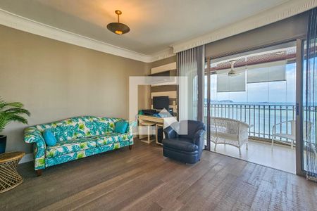 Sala de apartamento para alugar com 5 quartos, 220m² em Vila Luis Antonio, Guarujá