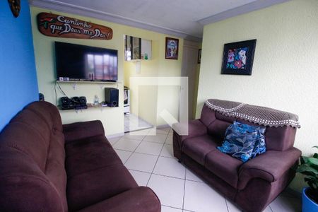 Sala de apartamento à venda com 2 quartos, 52m² em Jardim Mirna, Taboão da Serra