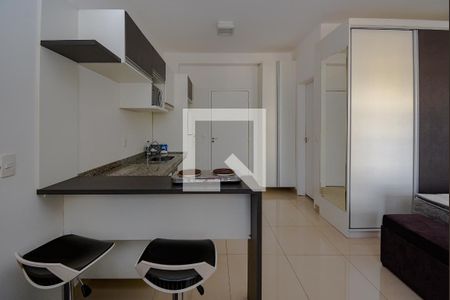Cozinha de apartamento para alugar com 1 quarto, 37m² em Jardim do Mar, São Bernardo do Campo