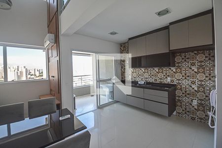 Sala/Cozinha de apartamento para alugar com 1 quarto, 63m² em Jardim do Mar, São Bernardo do Campo