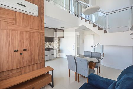 Sala/Cozinha de apartamento para alugar com 1 quarto, 63m² em Jardim do Mar, São Bernardo do Campo