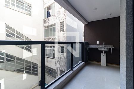 Varanda da Sala  de apartamento para alugar com 2 quartos, 56m² em Aclimação, São Paulo