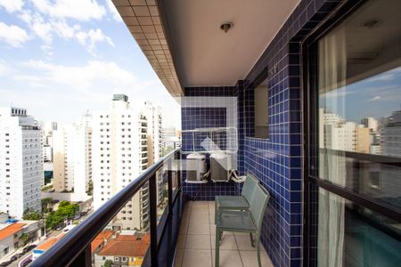 Varanda Sala  de apartamento para alugar com 1 quarto, 41m² em Vila Nova Conceição, São Paulo