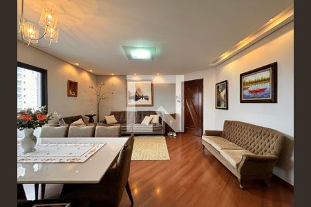 Sala de apartamento à venda com 3 quartos, 105m² em Vila Valparaíso, Santo André