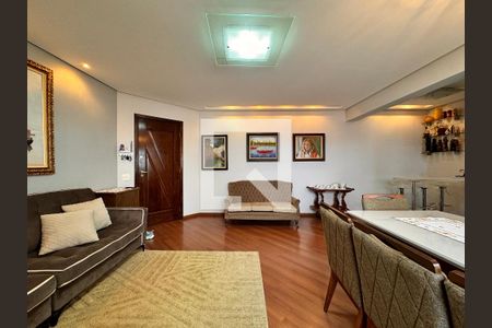 Sala de apartamento à venda com 3 quartos, 105m² em Vila Valparaíso, Santo André