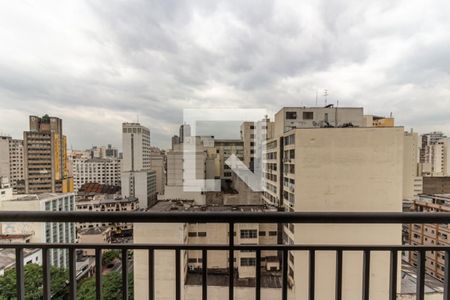 Varanda - Vista de apartamento à venda com 1 quarto, 35m² em Santa Ifigênia, São Paulo