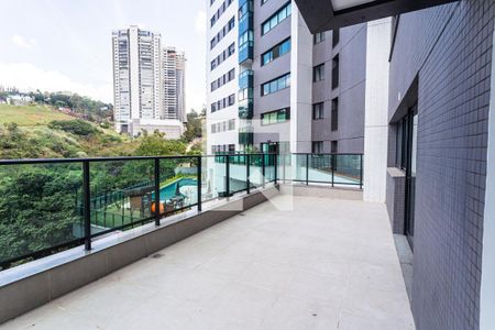 Varanda da Sala de apartamento para alugar com 2 quartos, 105m² em Vale do Sereno, Nova Lima