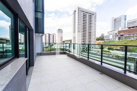 Varanda da Sala de apartamento para alugar com 2 quartos, 105m² em Vale do Sereno, Nova Lima