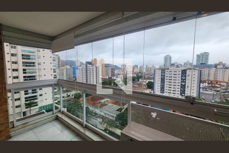 SALA de apartamento para alugar com 1 quarto, 49m² em Ponta da Praia, Santos