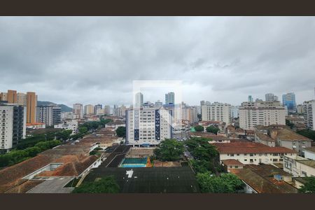 Vista da Sala  de apartamento para alugar com 1 quarto, 49m² em Ponta da Praia, Santos