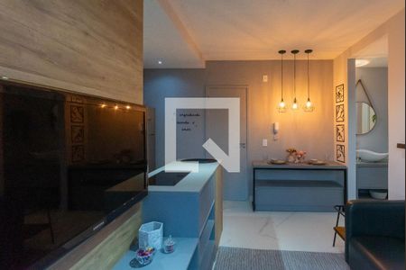 Sala de apartamento para alugar com 1 quarto, 34m² em Parque Industrial, Campinas