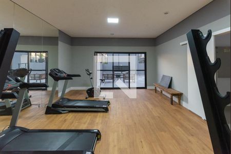Apartamento para alugar com 34m², 1 quarto e 1 vaga Apartamento para alugar com 34m², 1 quarto e 1 vagaÁrea comum - Academia