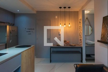 Sala de apartamento para alugar com 1 quarto, 34m² em Parque Industrial, Campinas