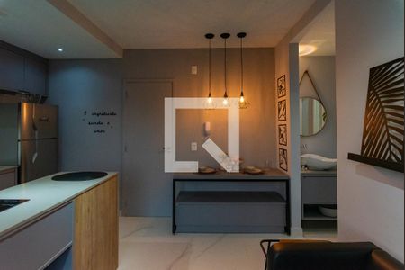 Sala de apartamento para alugar com 1 quarto, 34m² em Parque Industrial, Campinas