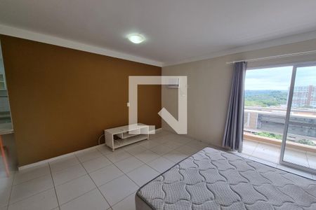 Dormitório - Sala de kitnet/studio para alugar com 1 quarto, 30m² em Vila Amelia, Ribeirão Preto