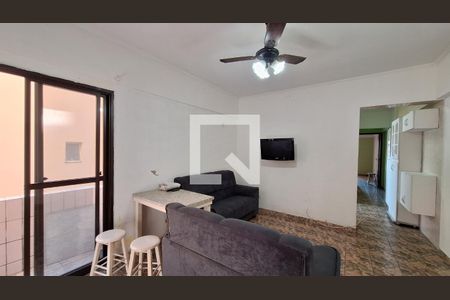 Sala de apartamento para alugar com 1 quarto, 30m² em Tupi, Praia Grande
