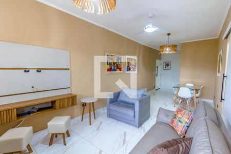 Sala de apartamento para alugar com 2 quartos, 89m² em Nova Mirim, Praia Grande