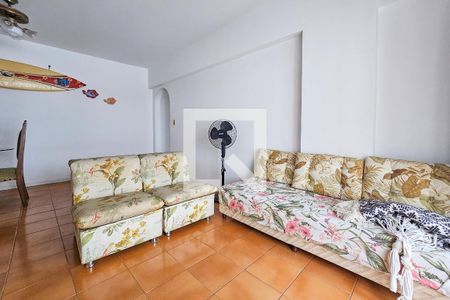 Sala de apartamento para alugar com 2 quartos, 76m² em Jardim Três Marias, Guarujá
