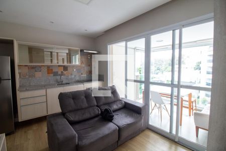 Sala de apartamento para alugar com 1 quarto, 39m² em Cidade Monções, São Paulo