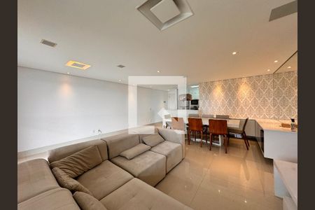 Sala de apartamento para alugar com 3 quartos, 115m² em Vila Valparaiso, Santo André